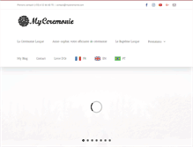 Tablet Screenshot of myceremonie.com